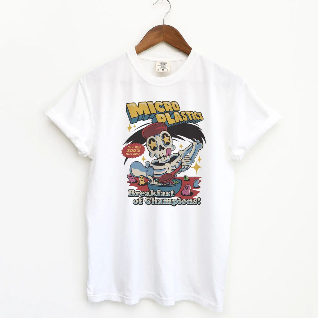 Micro Plastics Breakfast Skull Tee