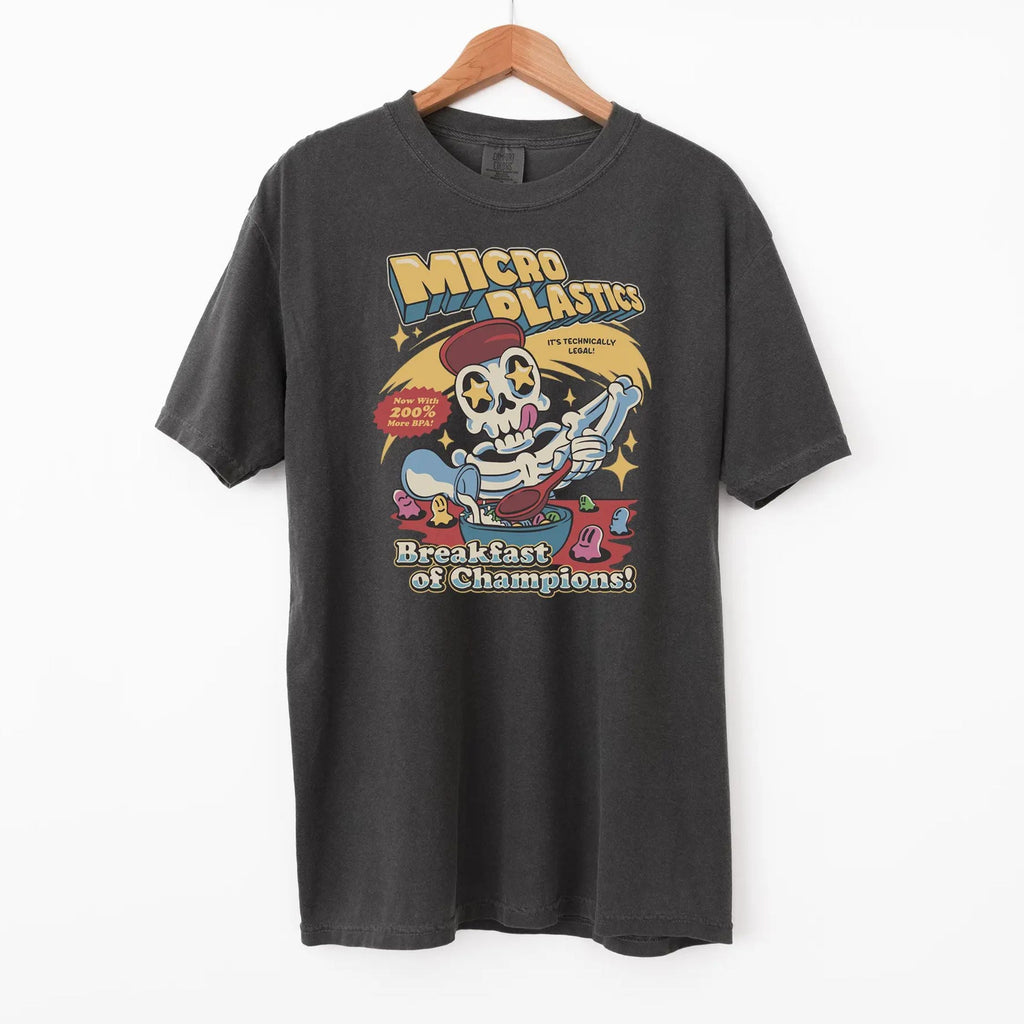 Micro Plastics Breakfast Skull Tee