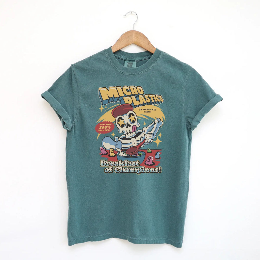 Micro Plastics Breakfast Skull Tee