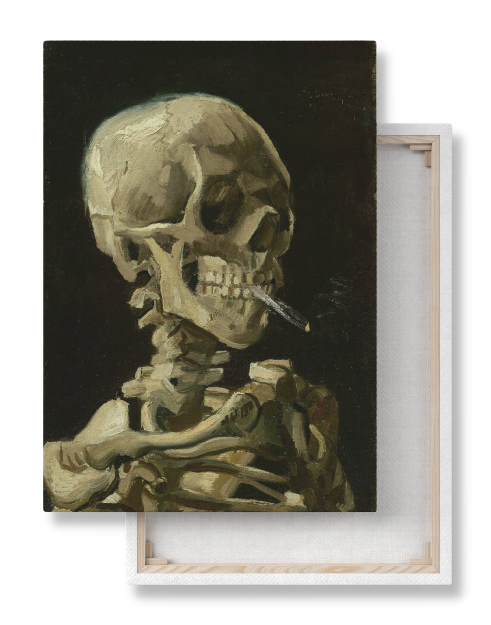 Van Gogh - Skull Of A Skeleton With Burning Cigarette - Canvas