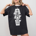 Not In The Mood, Coffin, Skull, Skeleton, Ghost, Western, Witch, Aesthetic, Meme, Halloween, Costume, Tshirt Comfort Colors T-Shirt