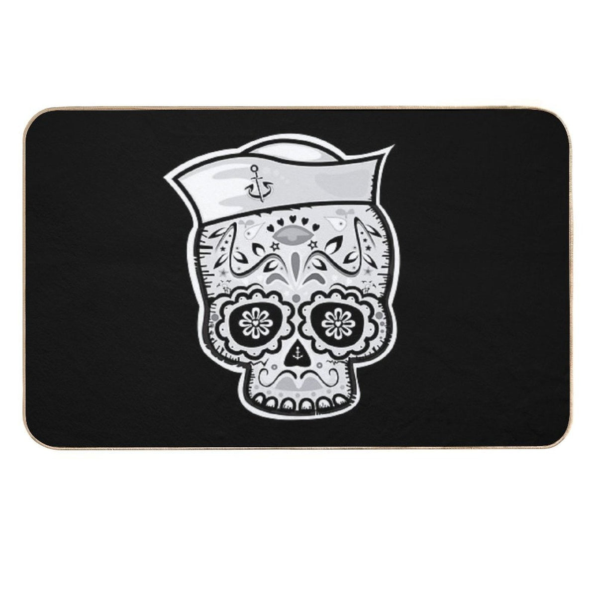 Sugar Skull Bath Mat