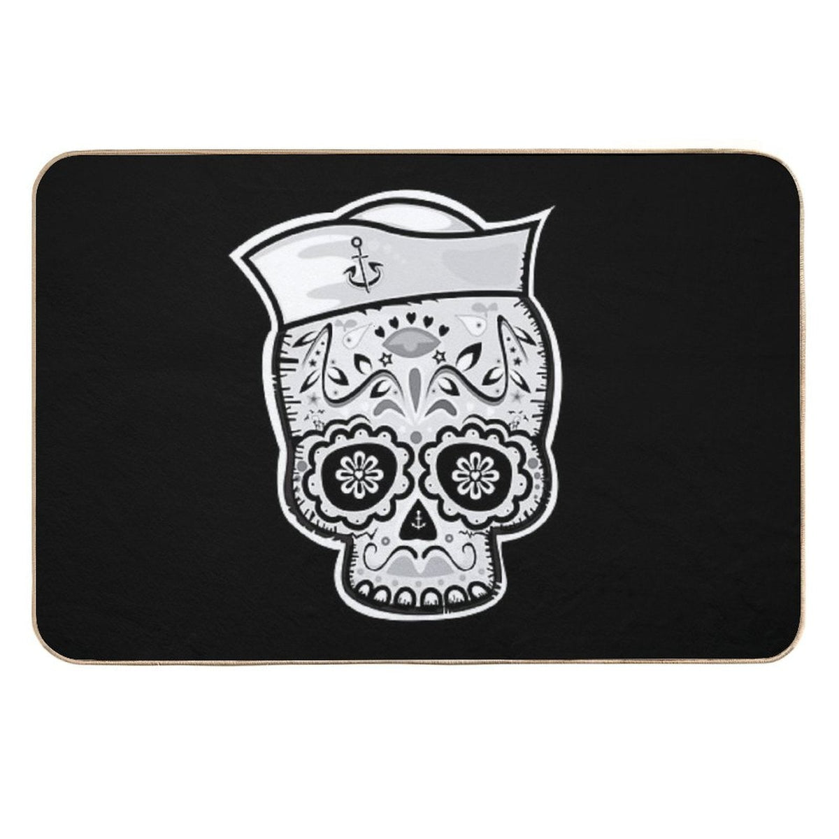 Sugar Skull Bath Mat